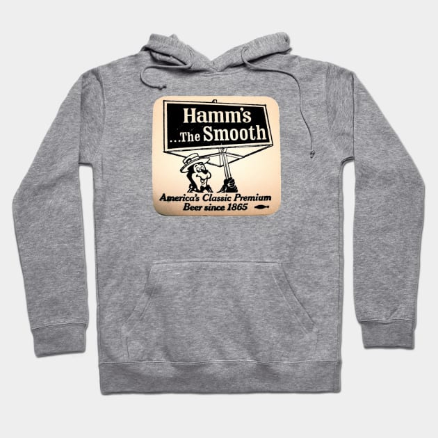 Hamm's the Smooth Beer Glass Coaster Hoodie by Eugene and Jonnie Tee's